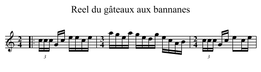 Reel du gâteaux aux bannanes - staff notation