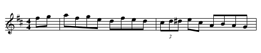Reel Du Goglu - staff notation