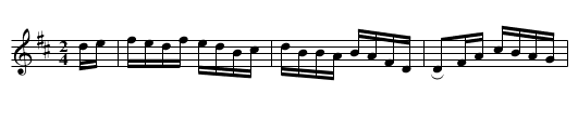 reel du P&egrave;re Verret - staff notation