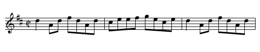 Reel du plaisir - staff notation