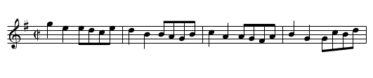 Reel du pont - staff notation
