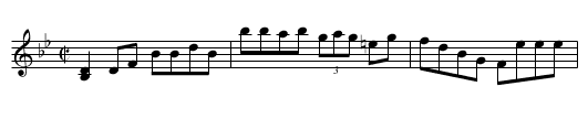 Reel du roi - staff notation