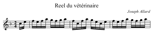 Reel du vétérinaire - staff notation