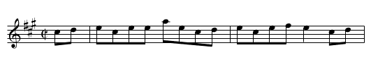 Reel du viloneux - staff notation