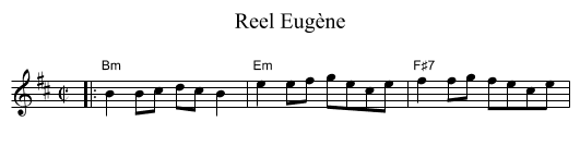 Reel Eug&egrave;ne - staff notation