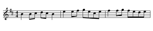 Reel Eug&egrave;ne - staff notation