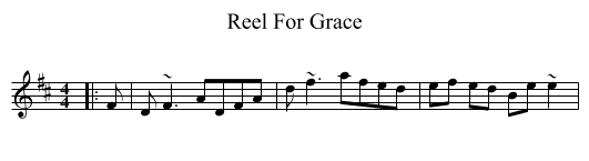 Reel For Grace - staff notation
