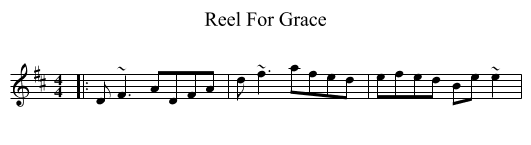 Reel For Grace - staff notation