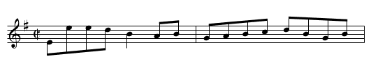 Reel. JBut.833, A - staff notation