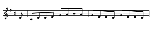 Reel. JBut.840, A - staff notation