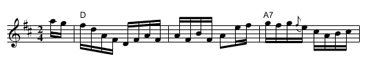 Reel Lindbergh - staff notation