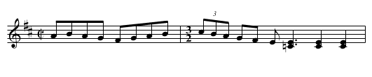 Reel of Four - staff notation