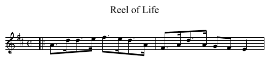 Reel of Life - staff notation