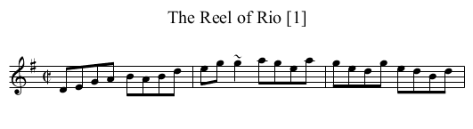 Reel of Rio [1], The - staff notation
