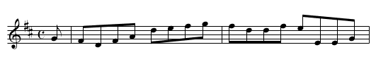 Reel of Swallow - staff notation