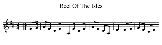 Reel Of The Isles - staff notation