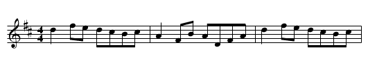 Reel of Tralishane - staff notation
