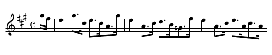 Reel of Tulloch - staff notation