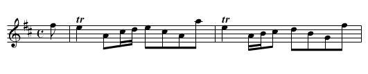 Reel of Tulloch - staff notation