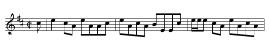 Reel of Tully - staff notation