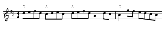 Reel Saint-Joseph - staff notation