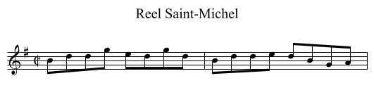 Reel Saint-Michel - staff notation