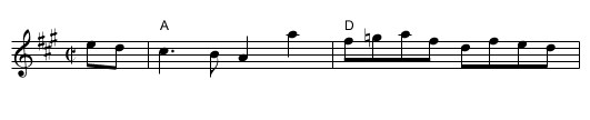 Reel Saint-Paul - staff notation