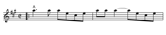 Reel St. Antoine - staff notation