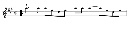 Reel St. Antoine - staff notation