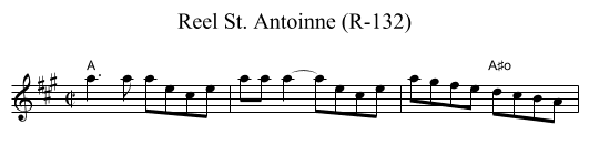 Reel St. Antoinne (R-132) - staff notation