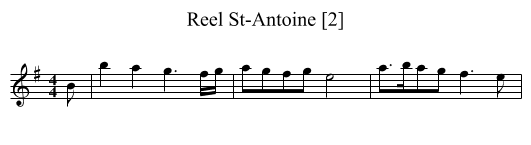 Reel St-Antoine [2] - staff notation