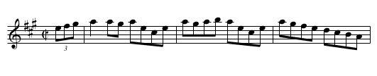 Reel St-Antoine - staff notation