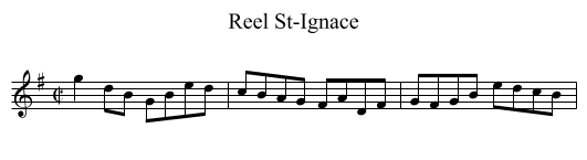Reel St-Ignace - staff notation
