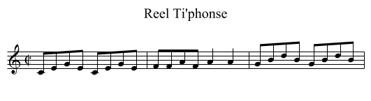 Reel Ti'phonse - staff notation