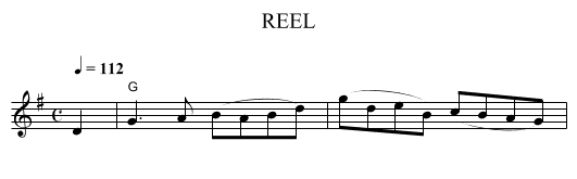 REEL - staff notation
