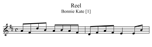 Reel - staff notation