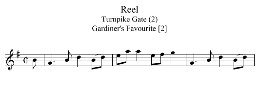 Reel - staff notation