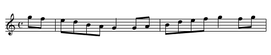 Reel - staff notation