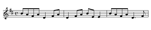 Reel - staff notation