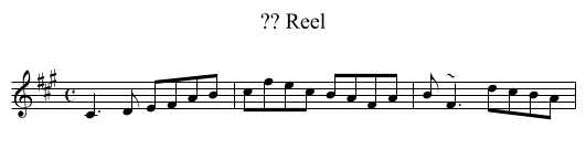 ?? Reel - staff notation