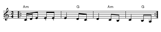 Rehan - staff notation