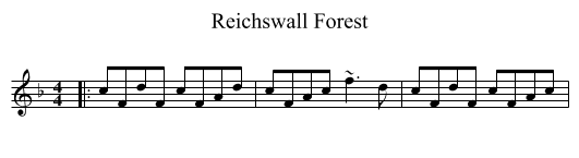 Reichswall Forest - staff notation