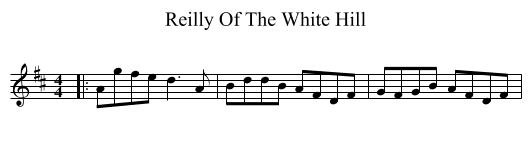 Reilly Of The White Hill - staff notation