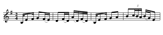 Reilly's Reel - staff notation
