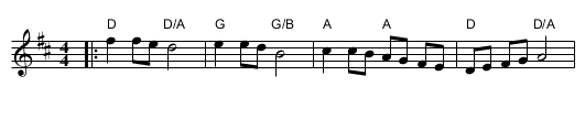 Reinlander from Kongsberg - staff notation