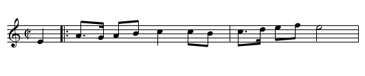 Reinlendar i form etter Thorvald Trondsgård - staff notation
