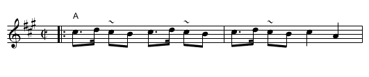 Reinlender etter Johannes - staff notation