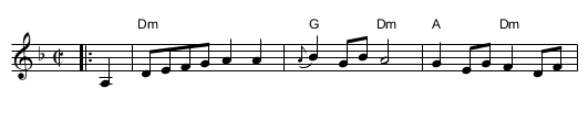 Reinlender - staff notation