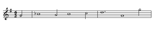Reiterlied - staff notation