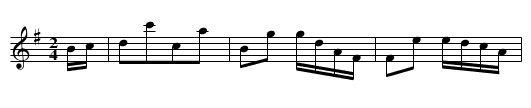 Rejnlænder - staff notation
